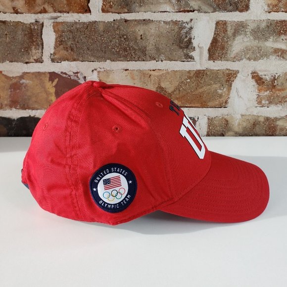 Polo Ralph Lauren Team USA Olympics Red Adjustable Cap Hat New - Picture 3 of 9
